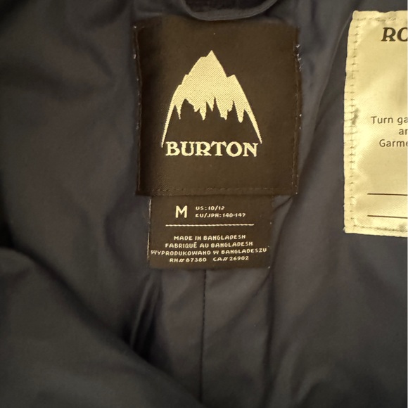 Burton Boys Barnstorm Ski/Snowboard Insulated Pant in Dress Blue - Size Medium - Picture 10 of 10